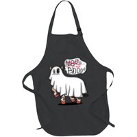Ghost Cow Boo Funny Full-Length Apron With Pockets