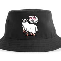 Ghost Cow Boo Funny Sustainable Bucket Hat