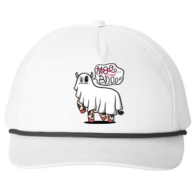 Ghost Cow Boo Funny Snapback Five-Panel Rope Hat