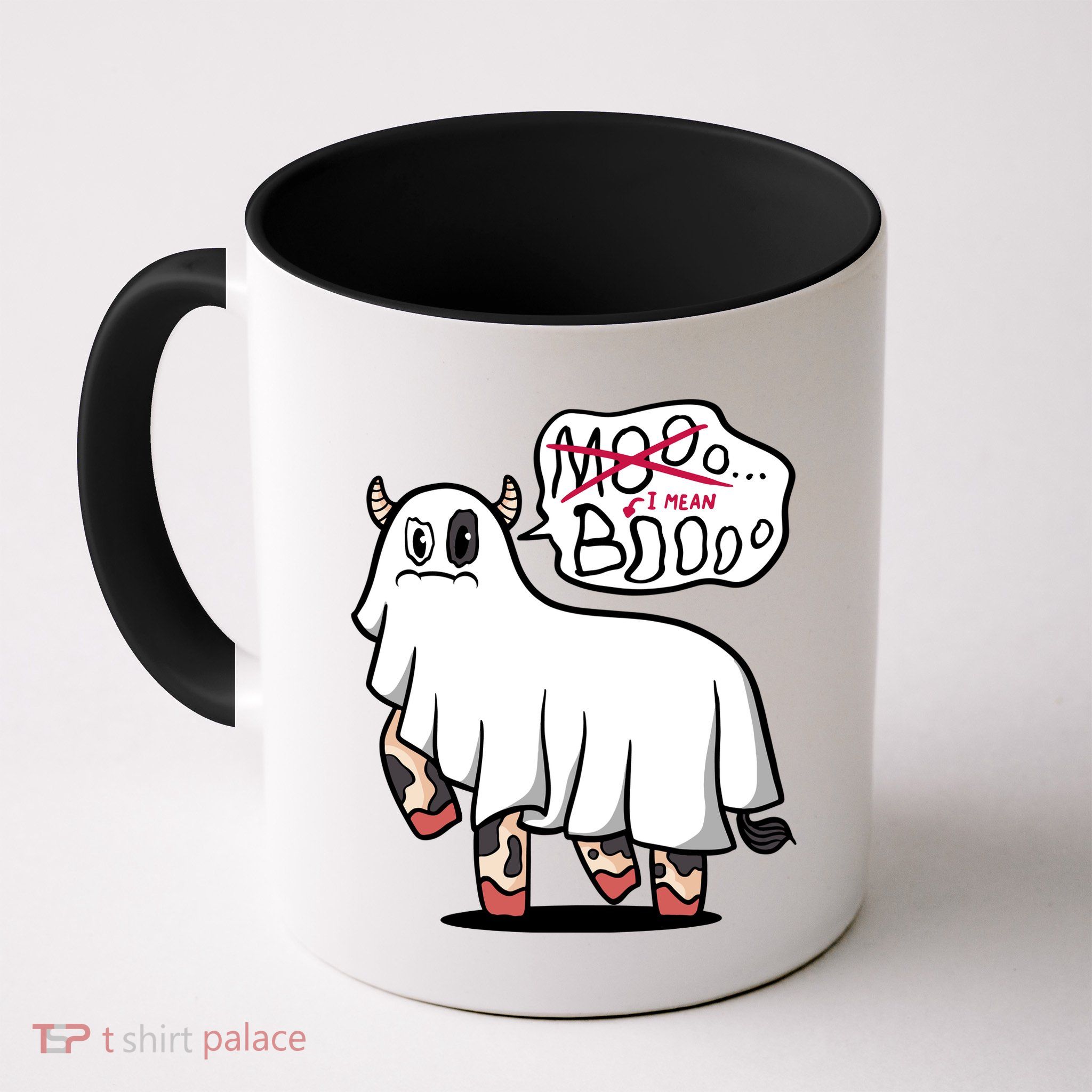 Ghost Cow Boo Funny Mug