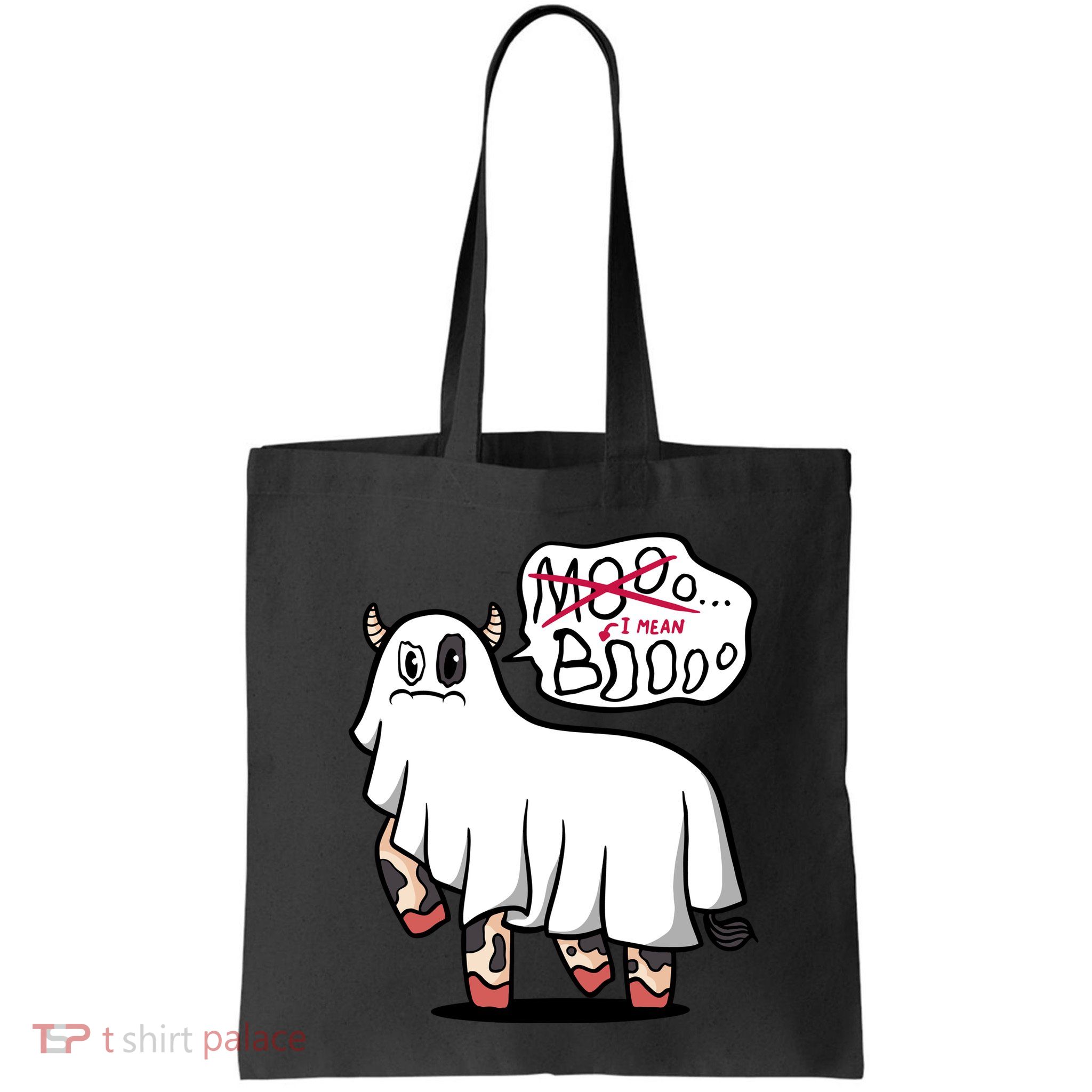 Ghost Cow Boo Funny Bag