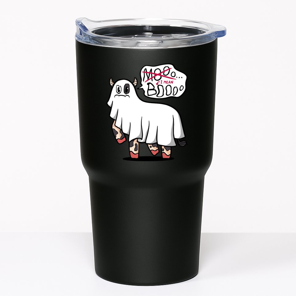 Ghost Cow Boo Funny Tumbler