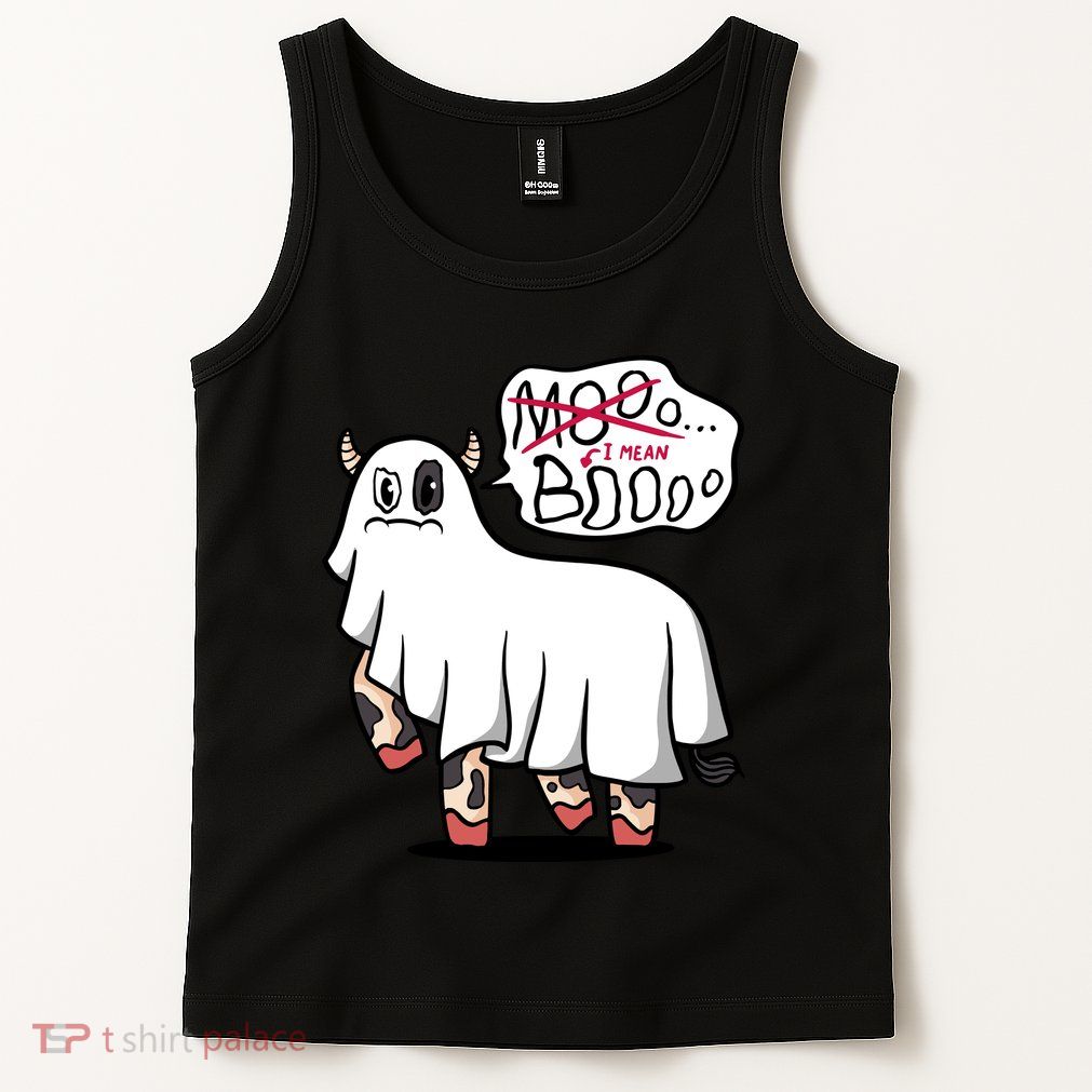Ghost Cow Boo Funny Tank Top