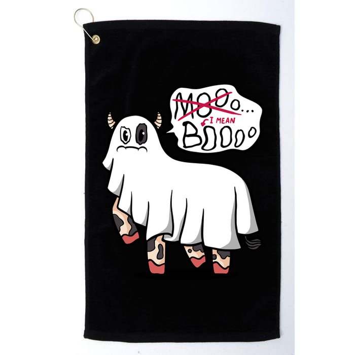 Ghost Cow Boo Funny Golf Towel