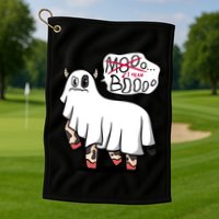 Ghost Cow Boo Funny Golf Towel