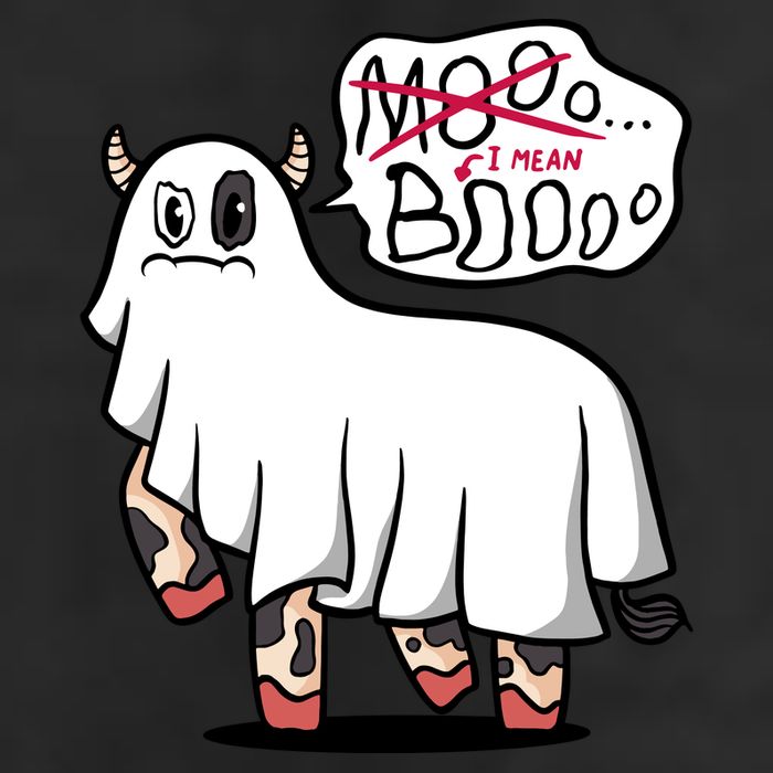 Ghost Cow Boo Funny Golf Towel