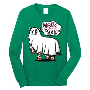 Ghost Cow Boo Funny Long Sleeve Shirt