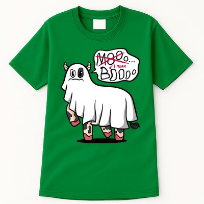 Ghost Cow Boo Funny Tall T-Shirt