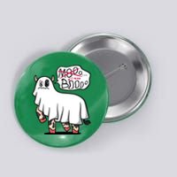 Ghost Cow Boo Funny Button