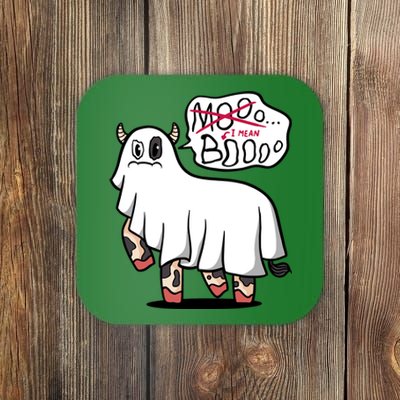 Ghost Cow Boo Funny Coaster