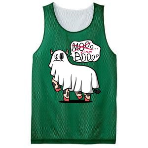 Ghost Cow Boo Funny Mesh Reversible Basketball Jersey Tank