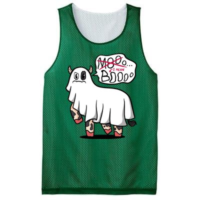 Ghost Cow Boo Funny Mesh Reversible Basketball Jersey Tank