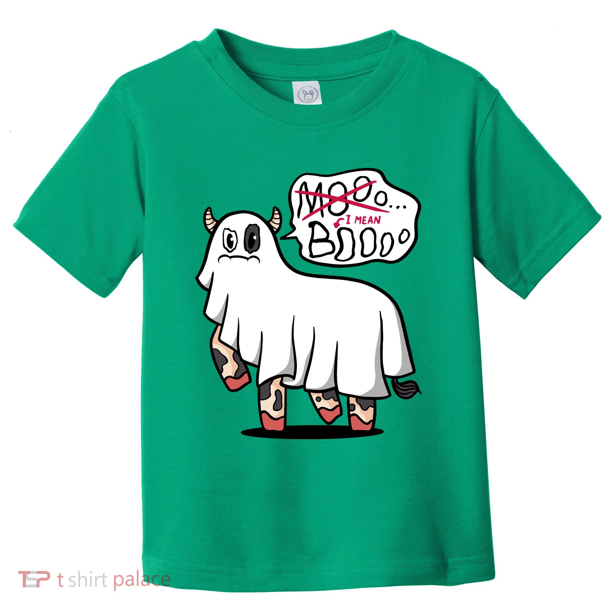 Ghost Cow Boo Funny Toddler T-Shirt