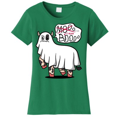 Ghost Cow Boo Funny Women's T-Shirt