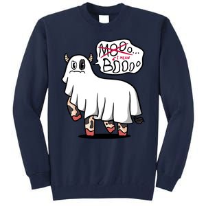 Ghost Cow Boo Funny Tall Sweatshirt