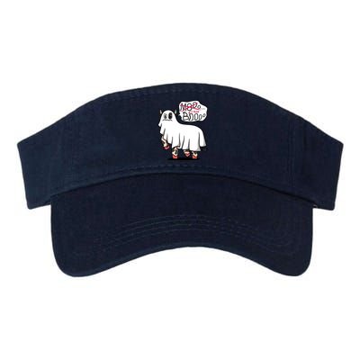 Ghost Cow Boo Funny Valucap Bio-Washed Visor