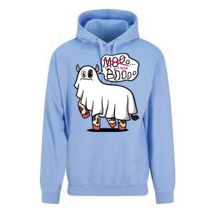 Ghost Cow Boo Funny Unisex Surf Hoodie