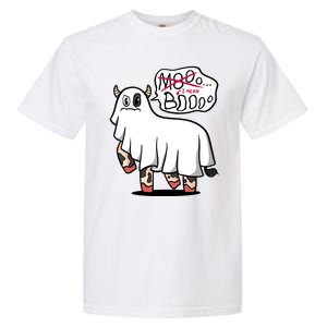 Ghost Cow Boo Funny Garment-Dyed Heavyweight T-Shirt