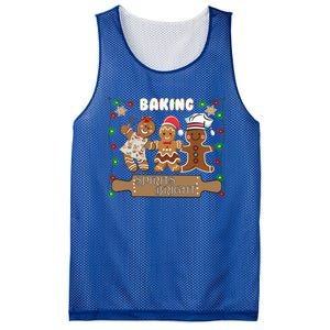 Gingerbread Cookie Baking Spirits Bright Christmas Gift Mesh Reversible Basketball Jersey Tank