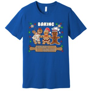 Gingerbread Cookie Baking Spirits Bright Christmas Gift Premium T-Shirt