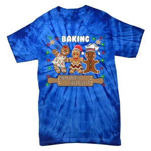 Gingerbread Cookie Baking Spirits Bright Christmas Gift Tie-Dye T-Shirt