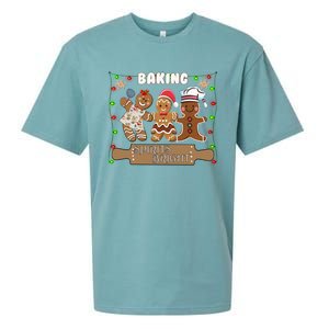 Gingerbread Cookie Baking Spirits Bright Christmas Gift Sueded Cloud Jersey T-Shirt