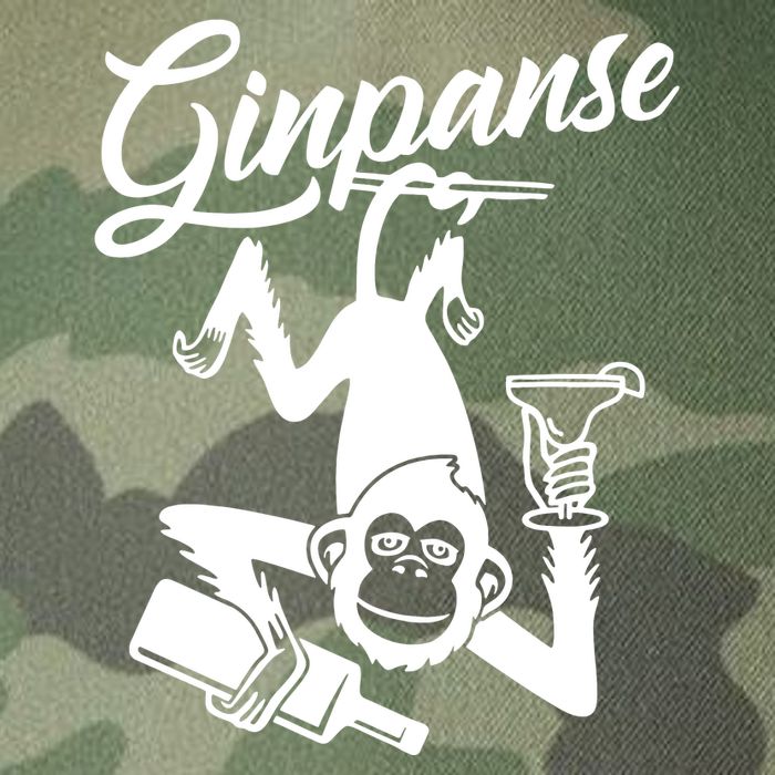 Ginpanse Chimpanzee Chimp Monkey Gin Drink Party Fun Comedy Legacy Tie Dye Trucker Hat