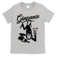 Ginpanse Chimpanzee Chimp Monkey Gin Drink Party Fun Comedy T-Shirt