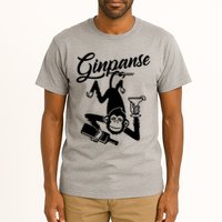 Ginpanse Chimpanzee Chimp Monkey Gin Drink Party Fun Comedy Tall T-Shirt