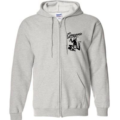 Ginpanse Chimpanzee Chimp Monkey Gin Drink Party Fun Comedy Full Zip Hoodie