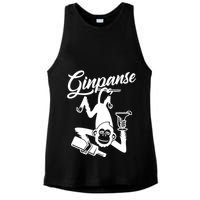 Ginpanse Chimpanzee Chimp Monkey Gin Drink Party Fun Comedy Ladies PosiCharge Tri-Blend Wicking Tank