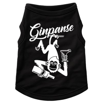 Ginpanse Chimpanzee Chimp Monkey Gin Drink Party Fun Comedy Doggie Tank