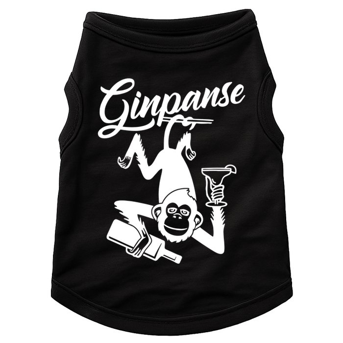 Ginpanse Chimpanzee Chimp Monkey Gin Drink Party Fun Comedy Doggie Tank