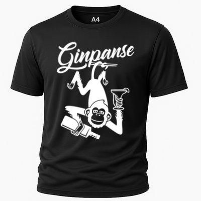 Ginpanse Chimpanzee Chimp Monkey Gin Drink Party Fun Comedy Performance Shirt