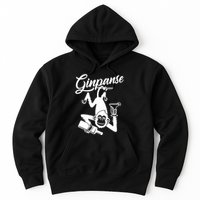 Ginpanse Chimpanzee Chimp Monkey Gin Drink Party Fun Comedy Hoodie