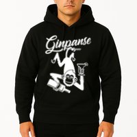 Ginpanse Chimpanzee Chimp Monkey Gin Drink Party Fun Comedy Hoodie