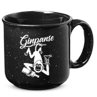 Ginpanse Chimpanzee Chimp Monkey Gin Drink Party Fun Comedy 15oz Campfire Ceramic Mug