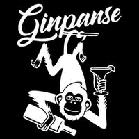 Ginpanse Chimpanzee Chimp Monkey Gin Drink Party Fun Comedy Drawstring Bag