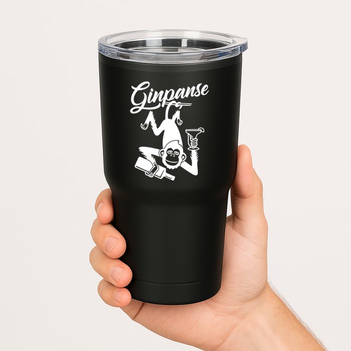 Ginpanse Chimpanzee Chimp Monkey Gin Drink Party Fun Comedy Tumbler