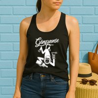 Ginpanse Chimpanzee Chimp Monkey Gin Drink Party Fun Comedy Womens Tank Top