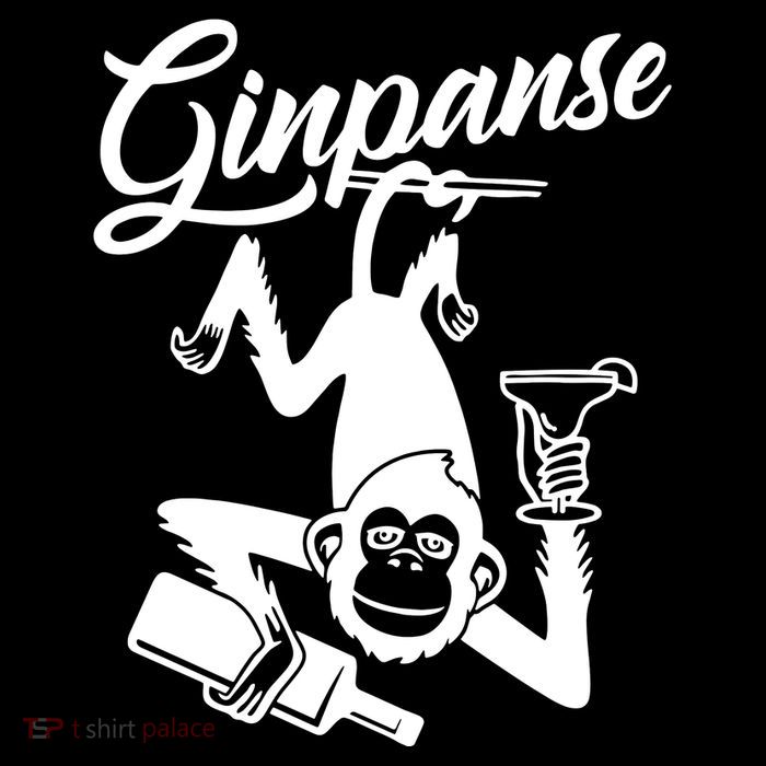 Ginpanse Chimpanzee Chimp Monkey Gin Drink Party Fun Comedy Toddler Hoodie