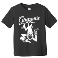 Ginpanse Chimpanzee Chimp Monkey Gin Drink Party Fun Comedy Toddler T-Shirt