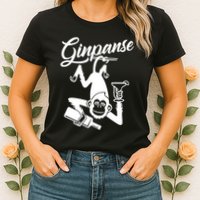 Ginpanse Chimpanzee Chimp Monkey Gin Drink Party Fun Comedy Womens T-Shirt