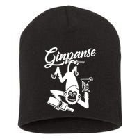 Ginpanse Chimpanzee Chimp Monkey Gin Drink Party Fun Comedy Short Acrylic Beanie