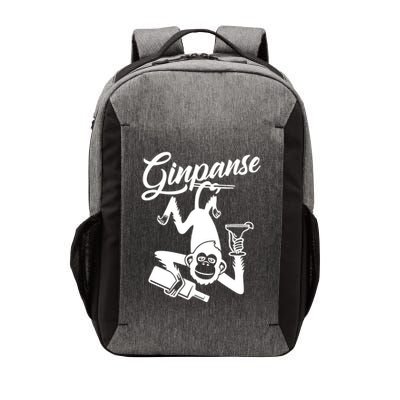 Ginpanse Chimpanzee Chimp Monkey Gin Drink Party Fun Comedy Vector Backpack