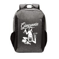 Ginpanse Chimpanzee Chimp Monkey Gin Drink Party Fun Comedy Vector Backpack