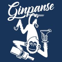 Ginpanse Chimpanzee Chimp Monkey Gin Drink Party Fun Comedy Infant Baby Jersey Bodysuit