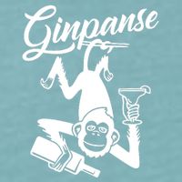 Ginpanse Chimpanzee Chimp Monkey Gin Drink Party Fun Comedy Sueded Cloud Jersey T-Shirt