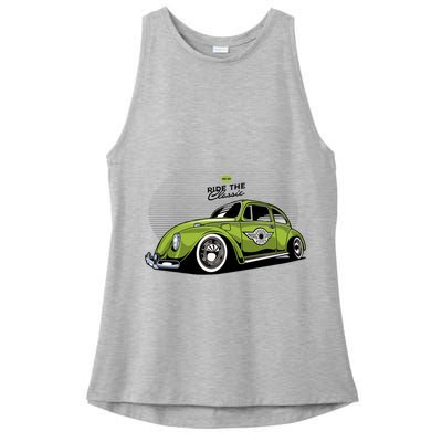 Green Classic Cars Ladies PosiCharge Tri-Blend Wicking Tank