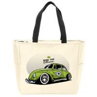 Green Classic Cars Zip Tote Bag